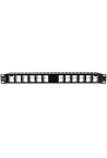 Patch Panel ecranat 24 porturi blank keystone inclinate 1U - TRENDnet TC-KP24SA