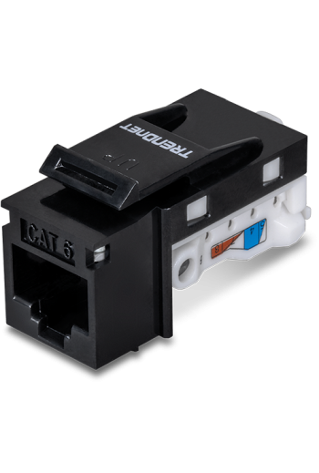 Mufa RJ-45 UTP Cat.6 tool-less, neagra - TRENDnet TC-K25C6BK