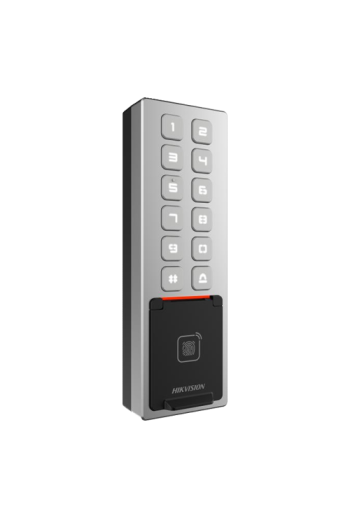 Terminal control acces, PIN/Card M1/amprenta/bluetooth, Wiegand, Wi-Fi, RS485, Alarma, IK08 - HIKVISION DS-K1T805MBFWX