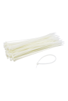 Coliere de plastic 200x3.6 mm, ALB, 100 buc TCP-200-3.6-W