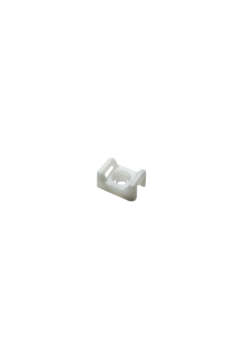 Suport plastic prindere coliere, ALB, 15x10x7 mm, 100 buc TAC-1-W