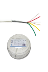 Cablu de alarma 4 fire ecranate, cupru integral, 100m - eRaya AL10422-100