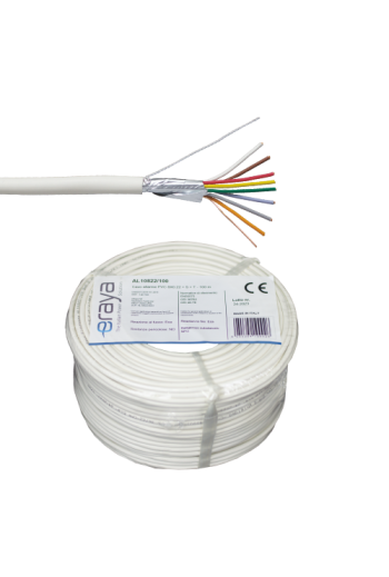 Cablu de alarma 8 fire ecranate, cupru integral, 100m - eRaya AL10822-100