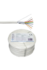 Cablu de alarma 8 fire ecranate, cupru integral, 100m - eRaya AL10822-100