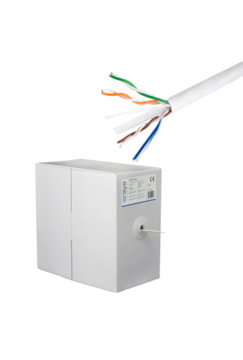Cablu UTP, cat 6, CUPRU 100%, 305m, LSZH, 4x2x23 AWG - eRaya NET6LUT-305