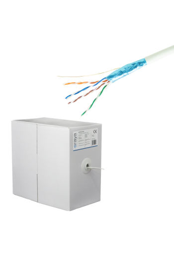 Cablu FTP, cat 5e, CUPRU 100%, 305m, 4x2x24 AWG - eRaya NET5EFT-305