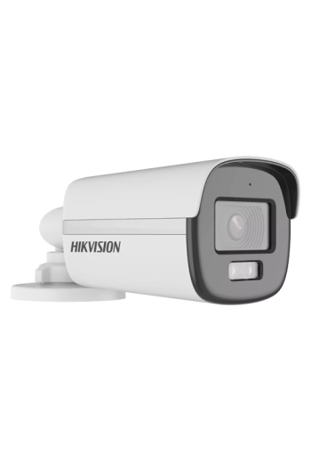 ColorVu, Dual Light - Camera analog 2MP, lentila 2.8mm, IR 40m, WL 40m, TVI/AHD/CVI/CVBS, Mic., IP67 - HIKVISION DS-2CE12DF0T-LF