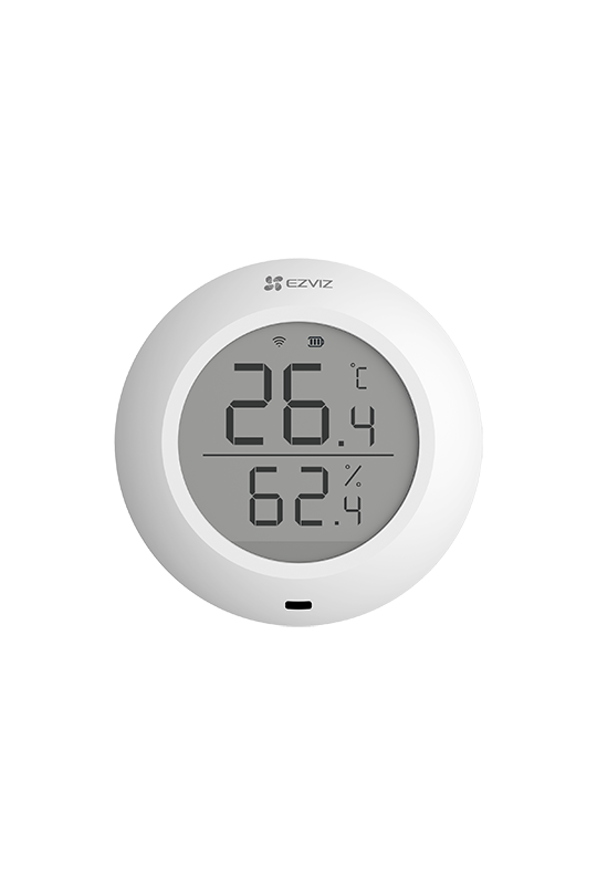 Senzor de temperatura si umiditate Smart Home EZVIZ, afisaj 1.8 inch, comunicare Wireless ZigBee CS-T51C