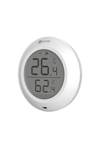 Senzor de temperatura si umiditate Smart Home EZVIZ, afisaj 1.8 inch, comunicare Wireless ZigBee CS-T51C