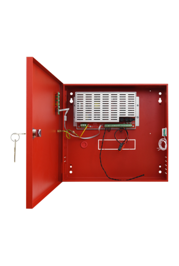 Sursa de alimentare EN 54-4, 27.6V/1.6A, cutie metalica cu loc acumulatori 2x7Ah/12V - PULSAR EN54C-2A7