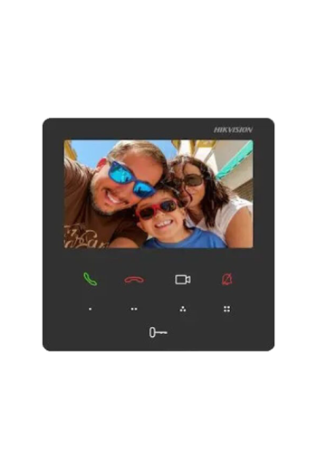 Monitor videointerfon TCP/IP, TFT LCD 4.3 inch touch screen 9 butoane, PoE, WiFi - HIKVISION DS-KH6110-WE1