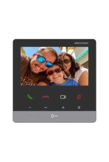 Monitor videointerfon TCP/IP, TFT LCD 4.3 inch 9 butoane, PoE - HIKVISION DS-KH6100-E1