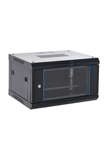 Rack perete 6U 19' 600x450, capacitate incarcare 60 Kg, negru - ASYTECH Networking ASY-6U-6045WL