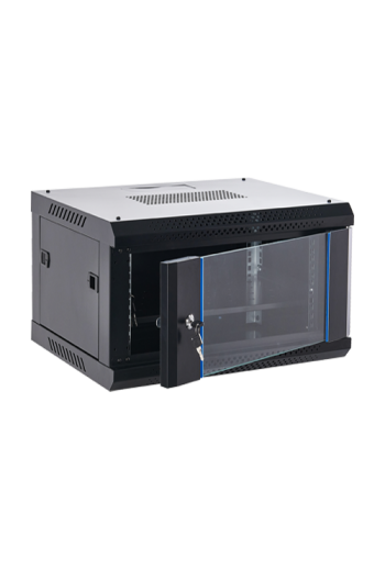 Rack perete 6U 19' 600x450, capacitate incarcare 60 Kg, negru - ASYTECH Networking ASY-6U-6045WL