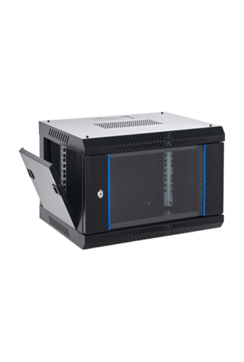 Rack perete 6U 19' 600x450, capacitate incarcare 60 Kg, negru - ASYTECH Networking ASY-6U-6045WL