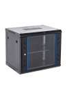 Rack perete 9U 19' 600x450, capacitate incarcare 60 Kg, negru - ASYTECH Networking ASY-9U-6045WL