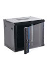 Rack perete 9U 19' 600x450, capacitate incarcare 60 Kg, negru - ASYTECH Networking ASY-9U-6045WL