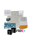 Kit alarma la efractie DSC NEO cu sirena exterioara KIT2016EXT-BS1