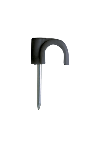 Clema cu cui pentru fixare cablu RN-6, negru (500 buc.) - CELO 46PLG