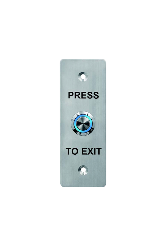 Buton de iesire, montaj ingropat, inox, LED, NO-NC-COM, 115 x 40 mm CSB-408L