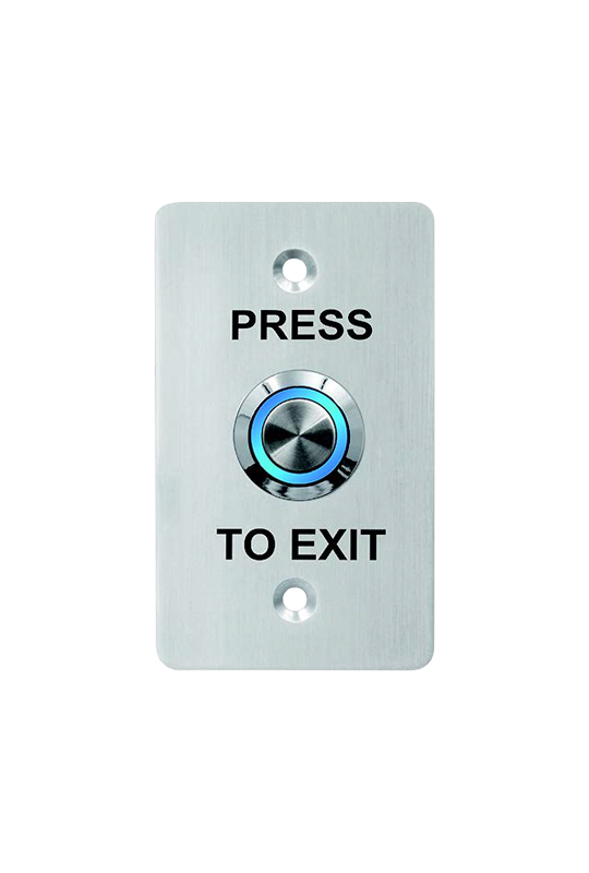 Buton de iesire, montaj ingropat, inox, LED, NO-NC-COM, 86 x 50 mm CSB-508L