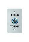 Buton de iesire, montaj ingropat, inox, LED, NO-NC-COM, 86 x 50 mm CSB-508L