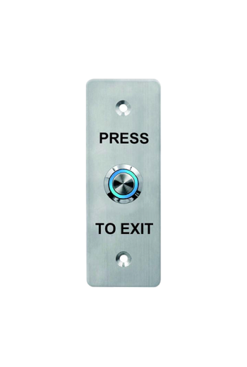 Buton de iesire, montaj ingropat, inox, LED, NO-NC-COM, IP65, 115 x 40 mm CSB-408LW
