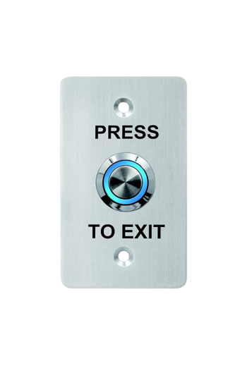 Buton de iesire, montaj ingropat, inox, LED, NO-NC-COM, IP65, 85 x 50 mm CSB-508LW