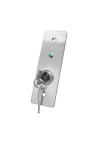 Buton de iesire cu cheie, montaj ingropat, inox, LED, NO-NC-COM, 115 x 40 mm CSK-408SLED