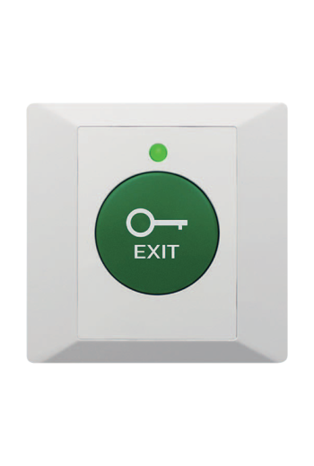 Buton de iesire din plastic, profil ingust, LED, buzzer CSB-86G-LED