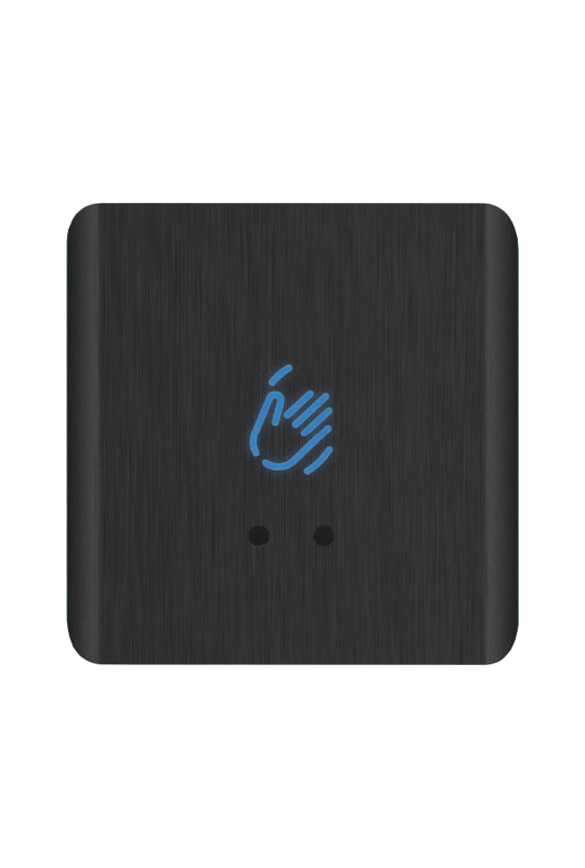 Buton de iesire Touchless ajustabil, aluminiu, negru, montaj aparent, IP66 CSB-20C30S-AL2