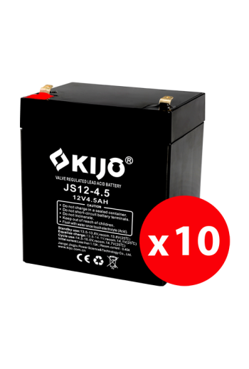 Cutie 10 acumulatori JS12-4.5 - KIJO JS12-4.5-BAX