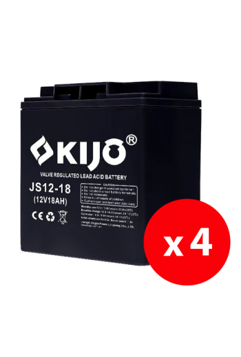 Cutie 4 acumulatori JS12-18 - KIJO JS12-18-BAX