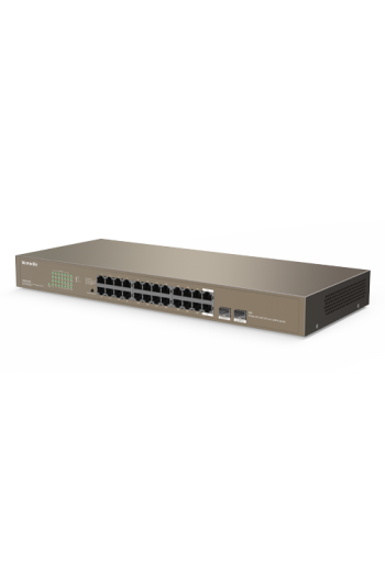 Switch 24 porturi Gigabit, 2 porturi SFP Gigabit - TENDA TND-TEG1024F