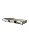 Switch 24 porturi Gigabit, 4 porturi SFP Gigabit, 1 port RJ45 consola, Management, 1U - IP-COM PRO-S24