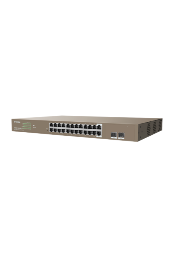 Switch 24 porturi PoE+ Gigabit, 2 porturi SFP Gigabit, Management, 370W, 1U - IP-COM G3326P-24-410W