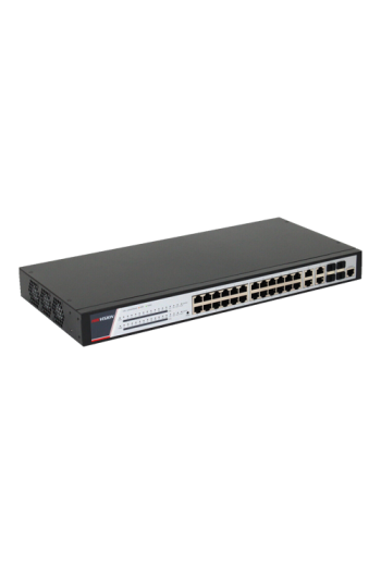 Switch 24 porturi PoE 1000Mbps, 370W, 4 porturi RJ45/SFPGigabit combo, management - HIKVISION DS-3E2528P
