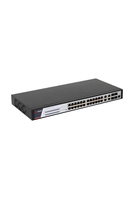 Switch 24 porturi PoE 1000Mbps, 370W, 4 porturi RJ45/SFPGigabit combo, management - HIKVISION DS-3E2528P