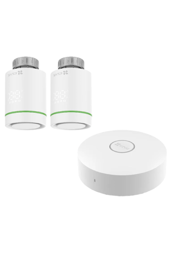 Kit Home Gateway Smart Home + 2 x Termostat inteligent, comunicare wireless ZigBee, EZVIZ CS-T55-A3-A(kit)