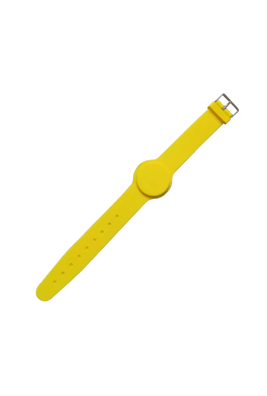 Bratara de proximitate MIFARE (13.56MHz), silicon galben CSW-MF13-Y