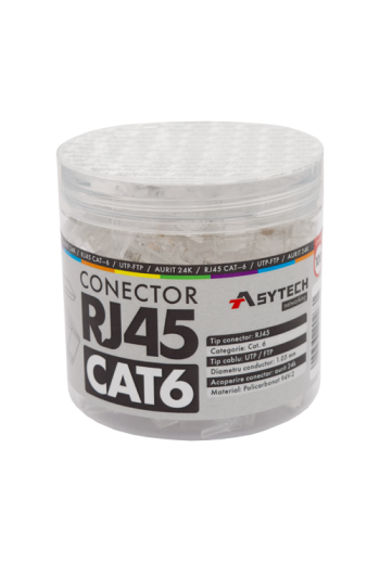 Mufa RJ-45 UTP Cat.6 (100 buc) RJ45-CAT6-JAR