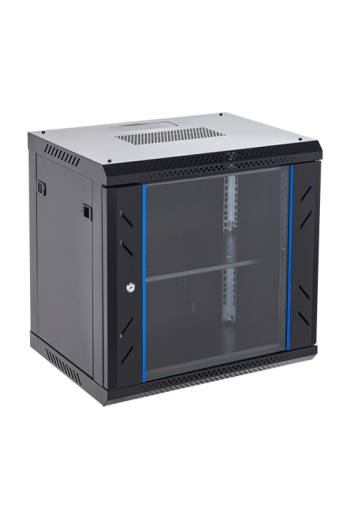 Rack perete 12U 19' 600x450, capacitate incarcare 60 Kg, negru - ASYTECH Networking ASY-12U-6045WL