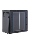 Rack perete 12U 19' 600x450, capacitate incarcare 60 Kg, negru - ASYTECH Networking ASY-12U-6045WL