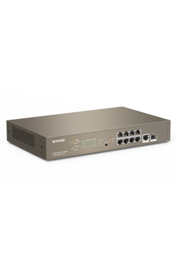 Switch 8 porturi PoE Gigabit, 1 port consola, 1 port SFP Gigabit, management - TENDA TND-TEG5310P-8-150W