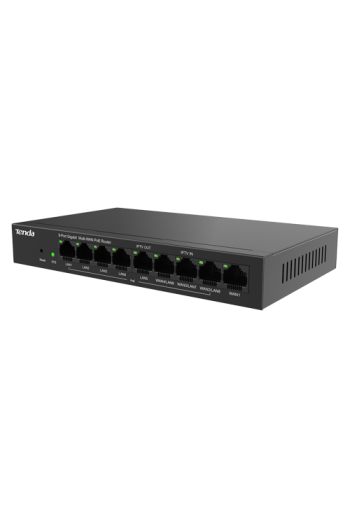 Router 8 porturi PoE+, 1 port WAN, Gigabit, Web Management - TENDA TND-G0-8G-POE