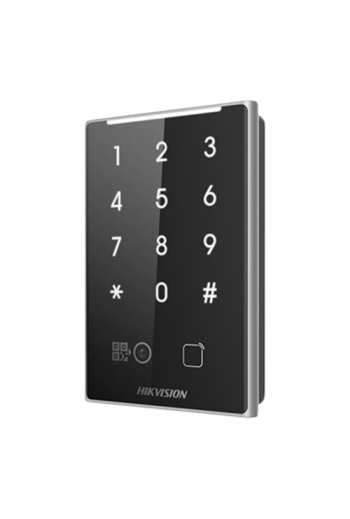 Cititor de proximitate MIFAR, cod QR, Wiegand, RS-485, tastatura integrata -HIKVISION DS-K1109DKB-QR