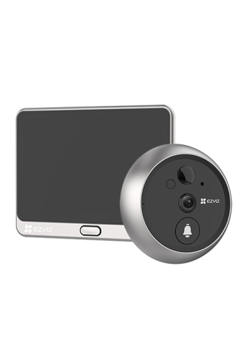 Vizor electronic inteligent, rezolutie 2K, detectie persoana, Ecran tactil 4.3'', audio bidirectional, Wi-Fi - EZVIZ CS-DP2-2K