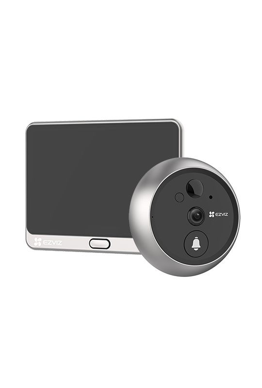 Vizor electronic inteligent, rezolutie 2K, detectie persoana, Ecran tactil 4.3'', audio bidirectional, Wi-Fi - EZVIZ CS-DP2-2K
