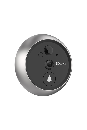Vizor electronic inteligent, rezolutie 2K, detectie persoana, Ecran tactil 4.3'', audio bidirectional, Wi-Fi - EZVIZ CS-DP2-2K