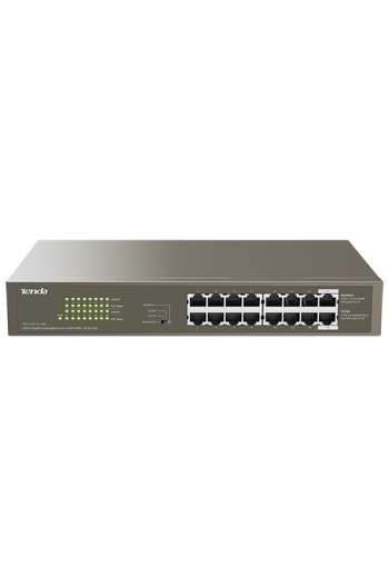 Switch 16 porturi Gigabit PoE - Tenda TND-TEG1116P-16-150W